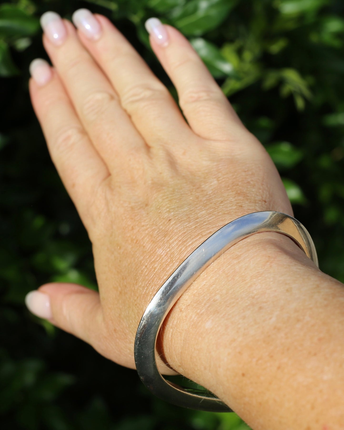 Triangular Silver Bracelet, Sterling Silver, 30.5g