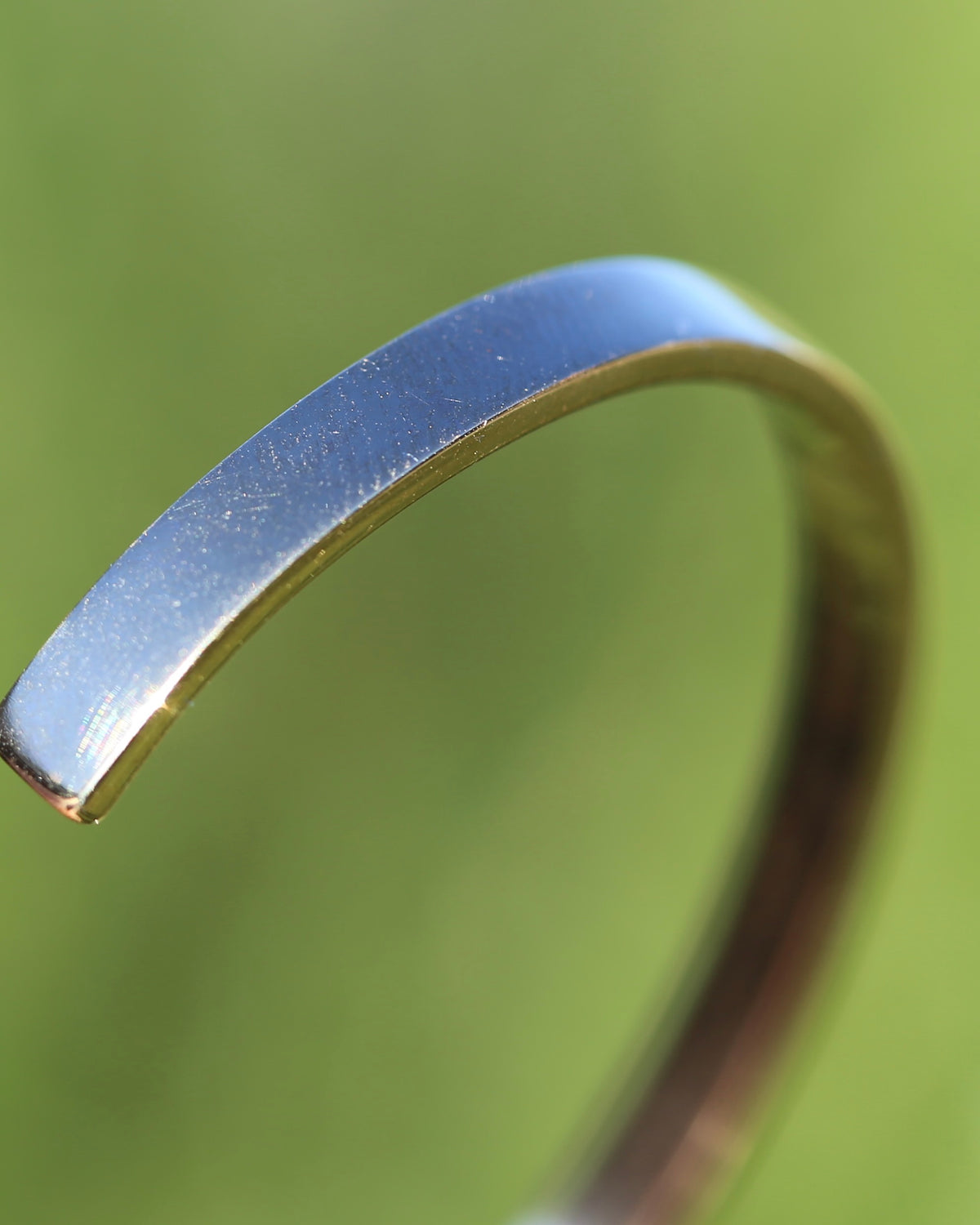 5.5mm Flat Profile Handmade Cuff, 9ct Yellow Gold, 16.2g