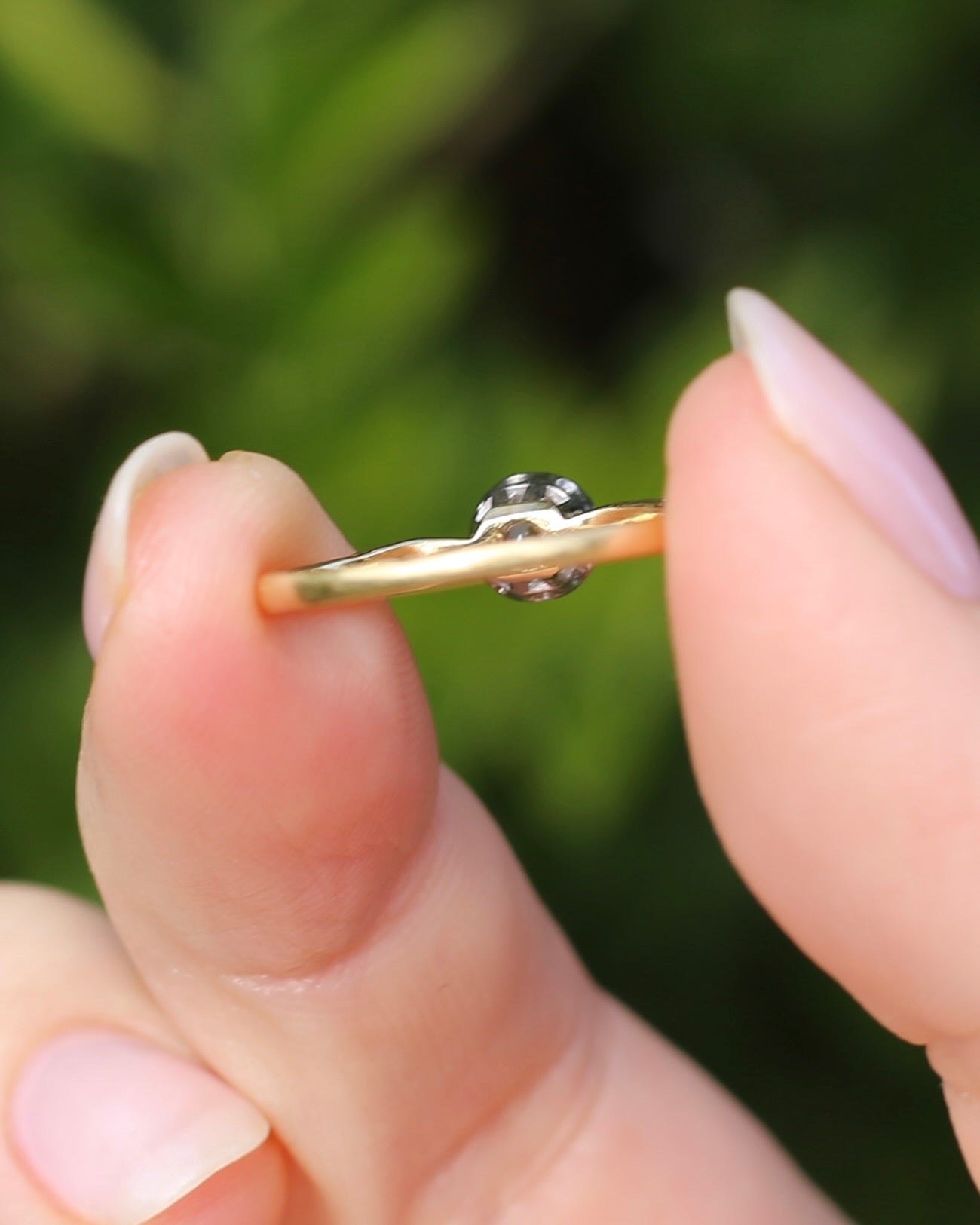 Circa 1930s Old Cut Solitaire, 18ct Yellow Gold and Diamond, size 7 or N1/2