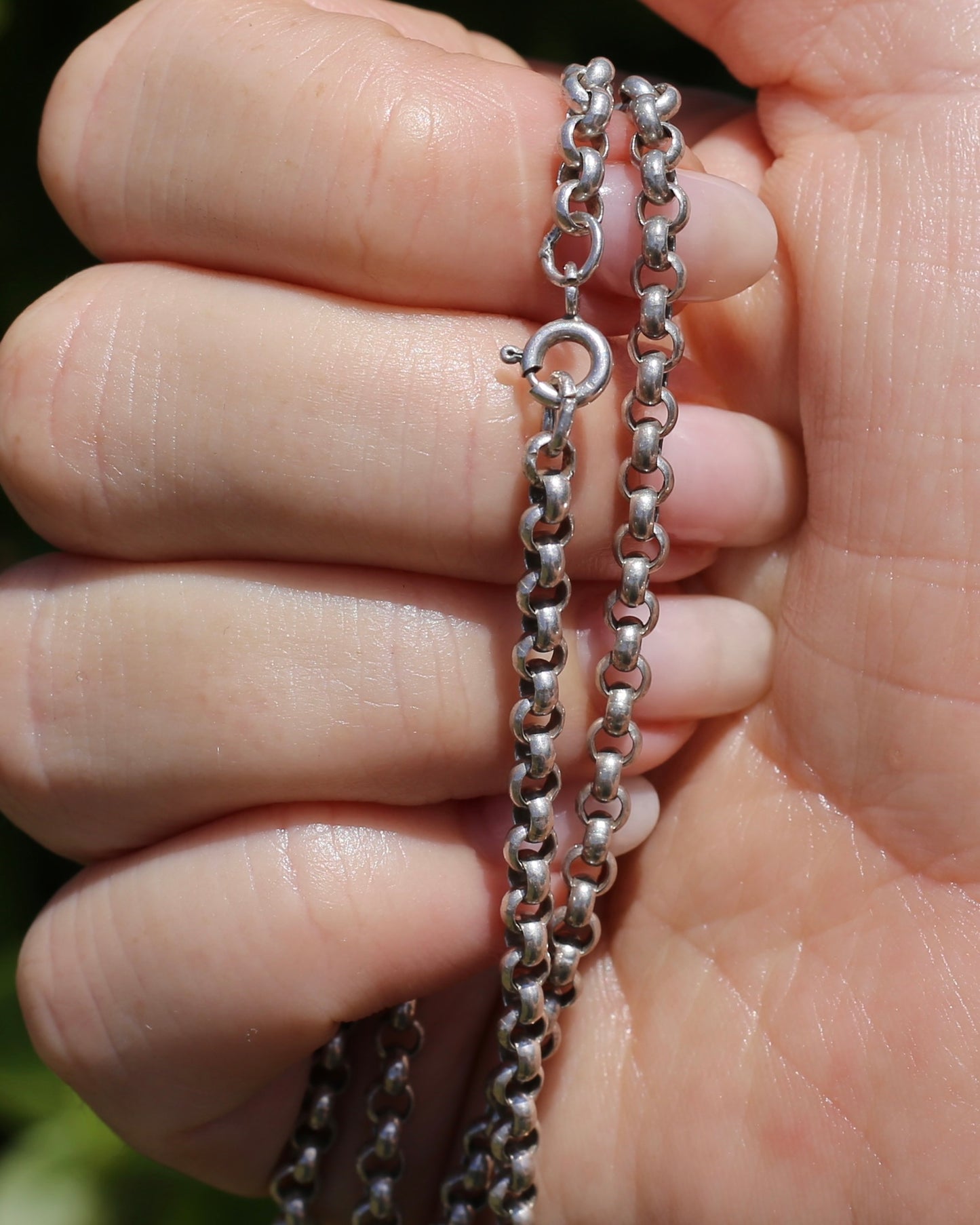 Vintage Silver Belcher Chain 50.5cm 17.5g