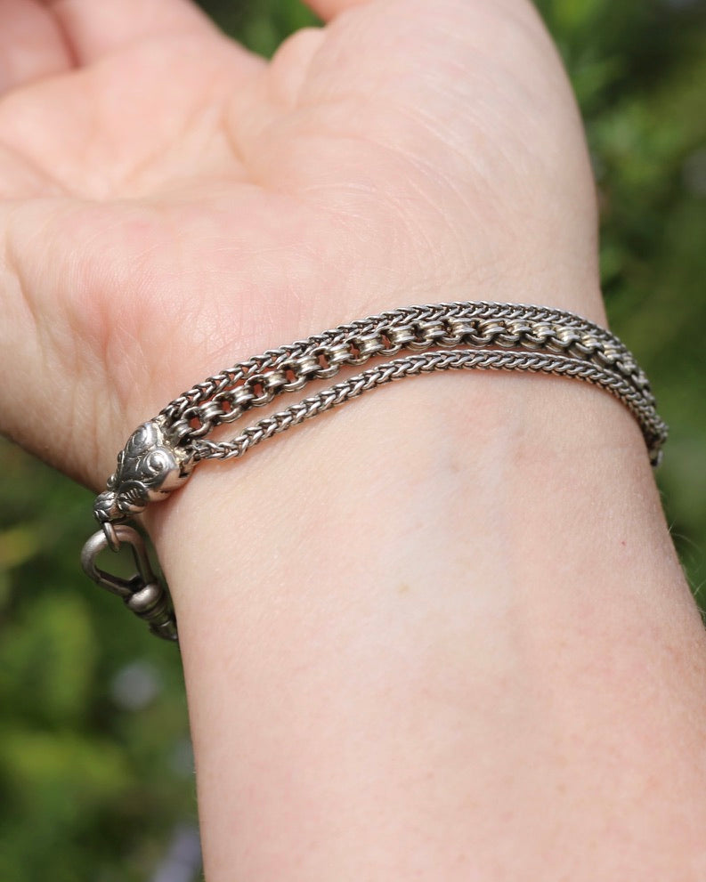 Vintique Albertina Bracelet or Extender with Swivel Albert Clasp, 18.5cm or 7.25 inches, 11.43g