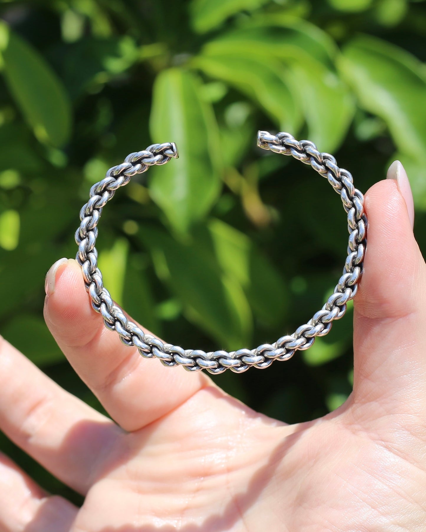 Chain Cuff, Sterling Silver, 21.1g