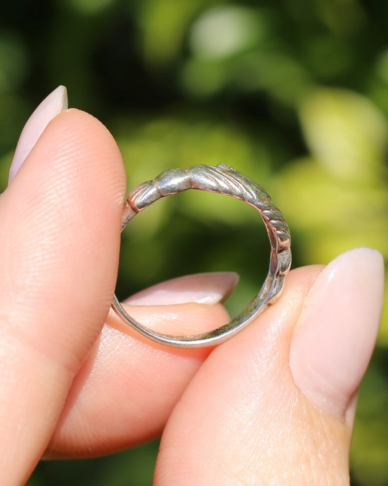 Irish Silver Claddagh Ring, 1.9g size L1/2 or 6