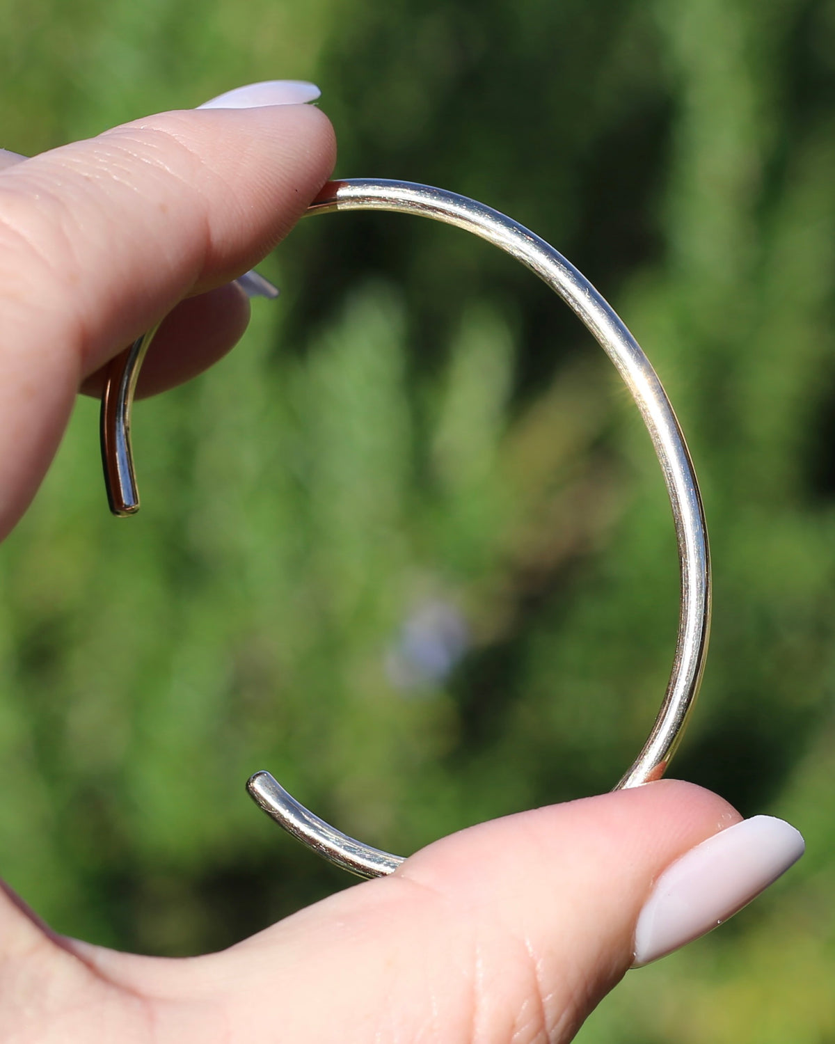 2.7mm Round Profile Handmade Cuff, 9ct Yellow Gold, 9.2g