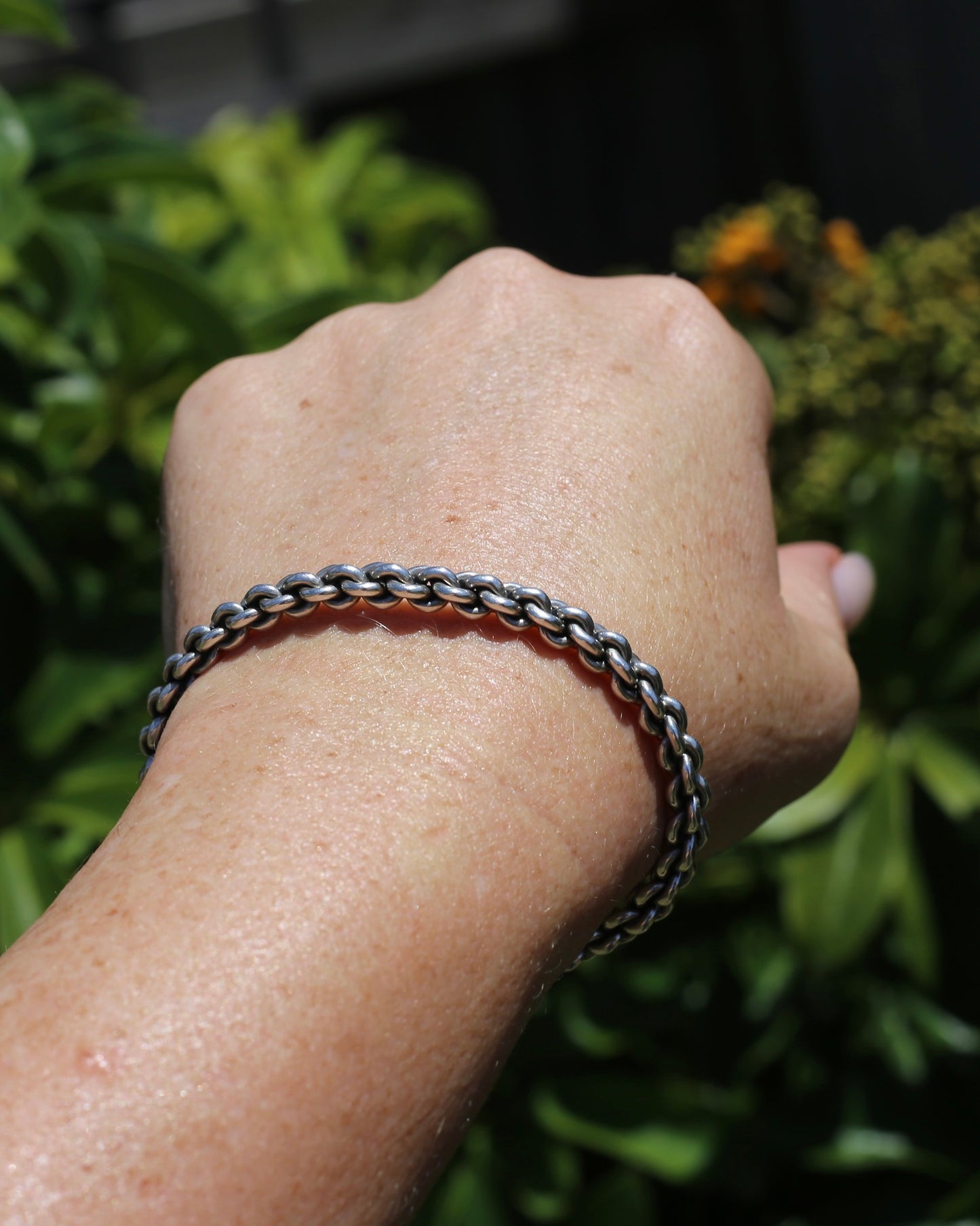 Chain Cuff, Sterling Silver, 21.1g