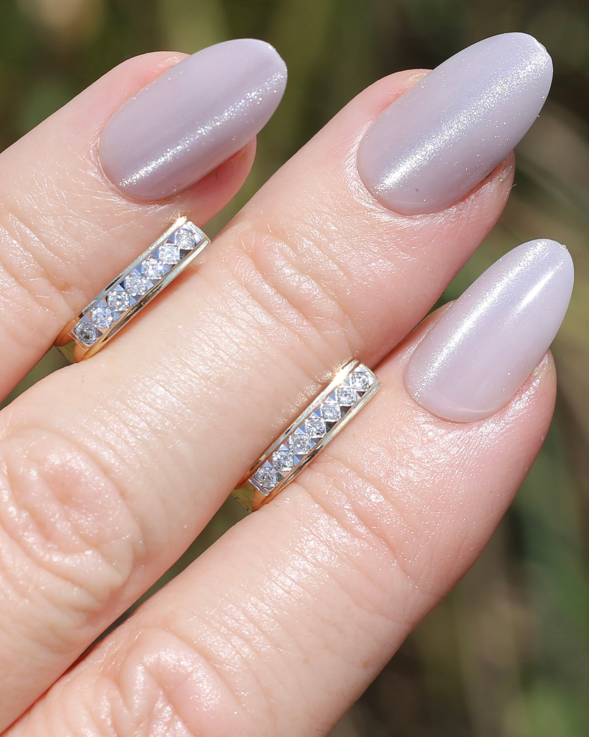 Mixed Metal Natural Diamond Huggies, 10ct Yellow and White Gold, 16 x 3.4mm, 2.45g