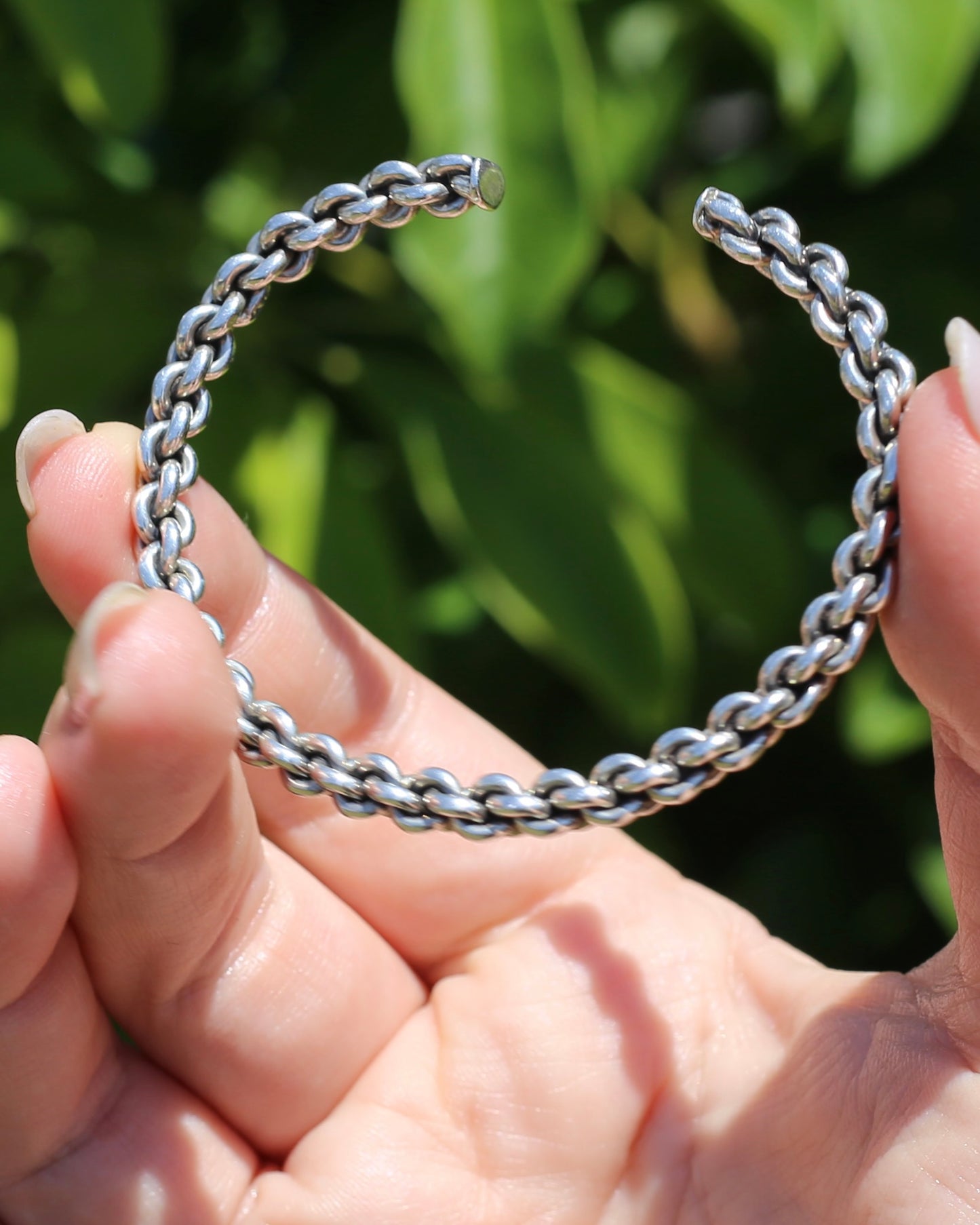 Chain Cuff, Sterling Silver, 21.1g
