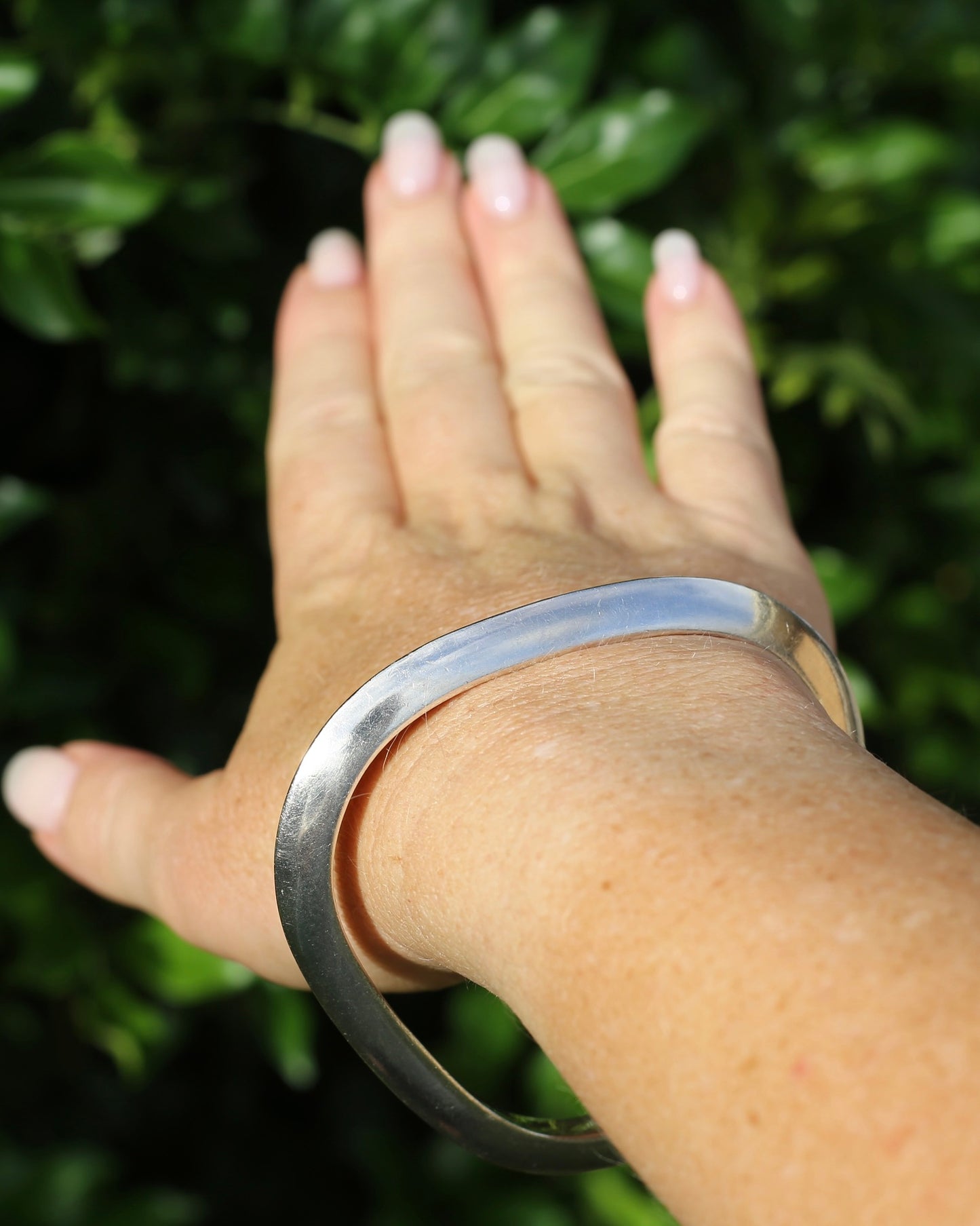Triangular Silver Bracelet, Sterling Silver, 30.5g