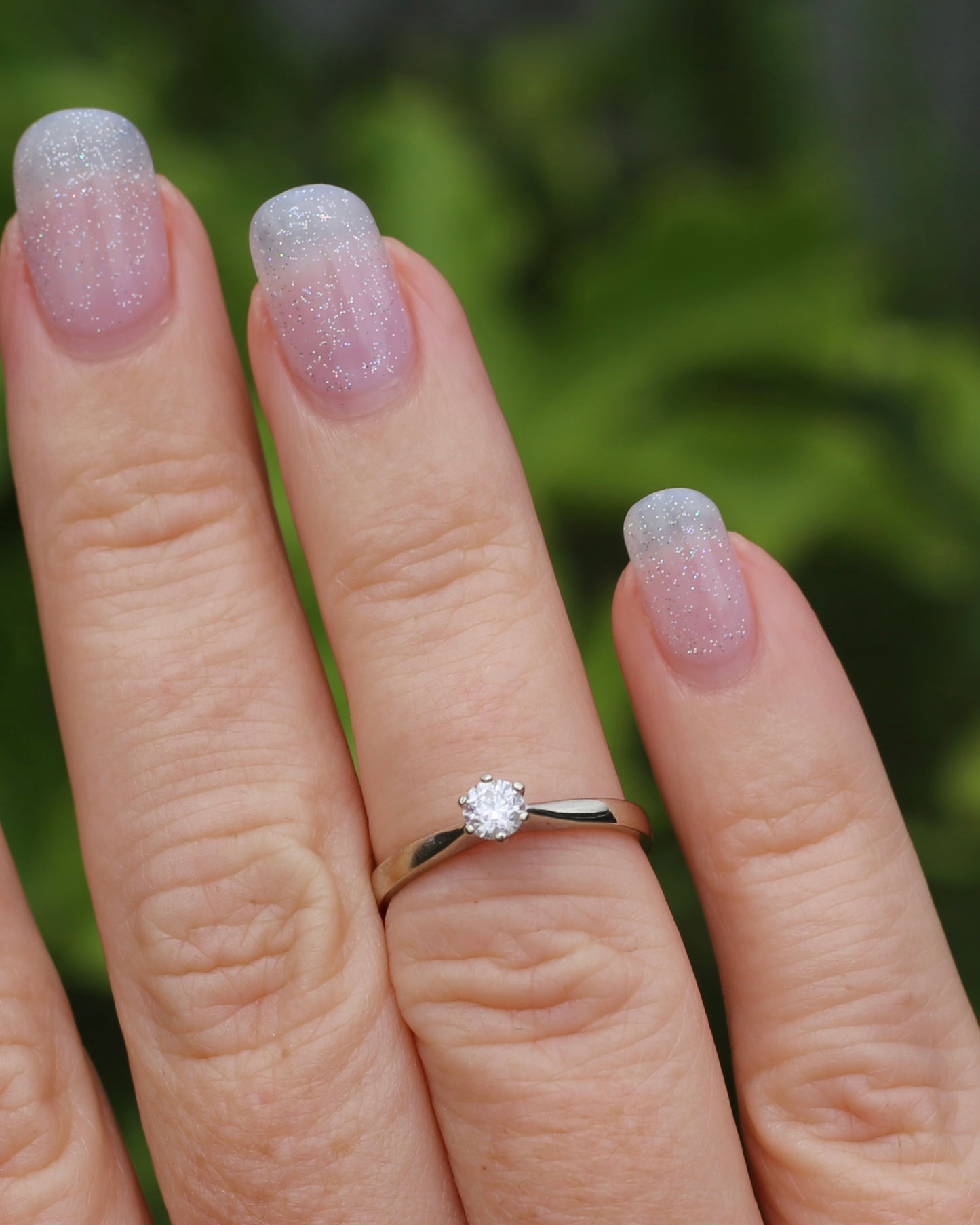 0.25ct Natural Diamond Solitaire, 18ct White Gold, 6 Claw, size L or 5.75, 2.09g