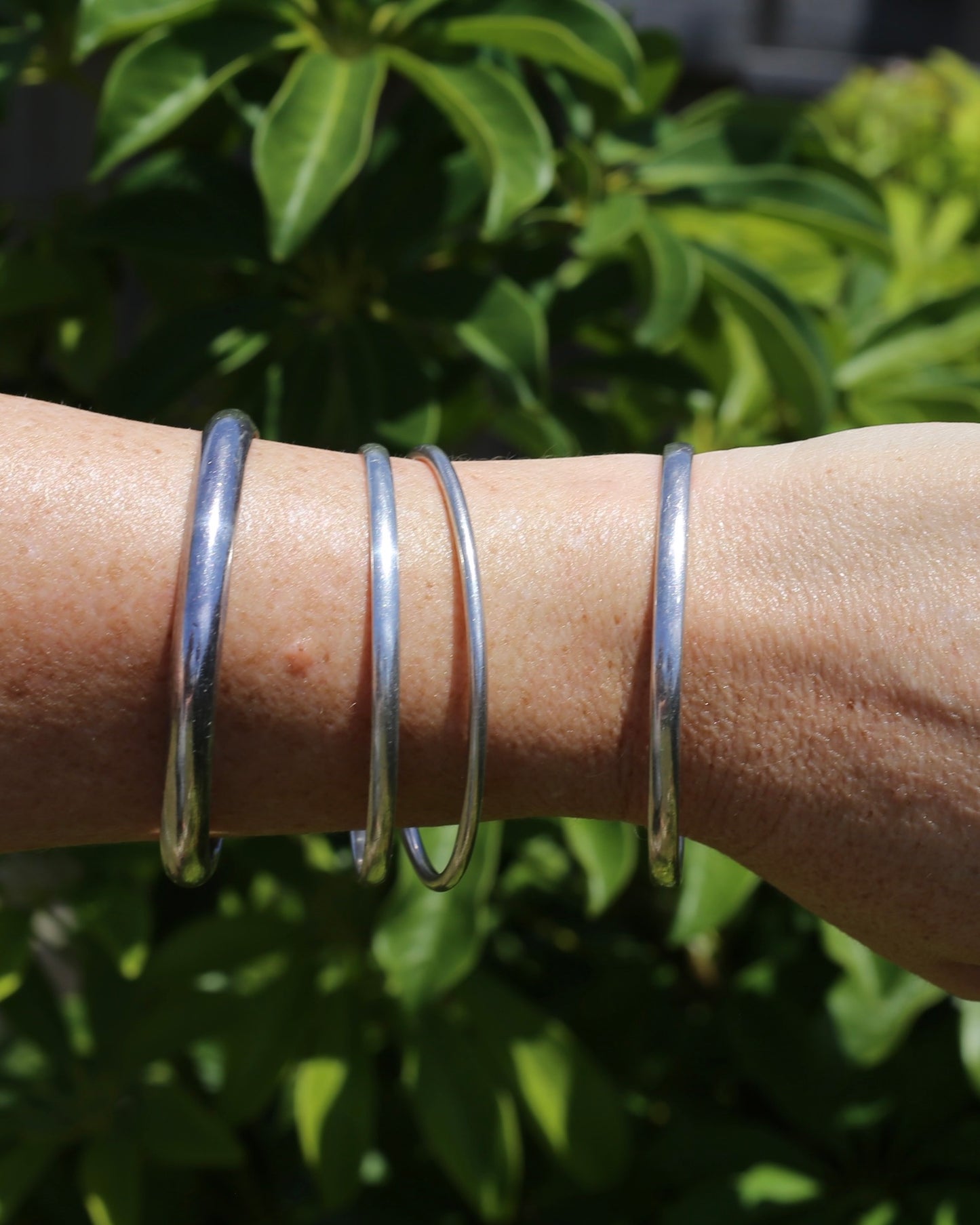 Silver Bangle Selection - priced individually, weights between 13 and 22g