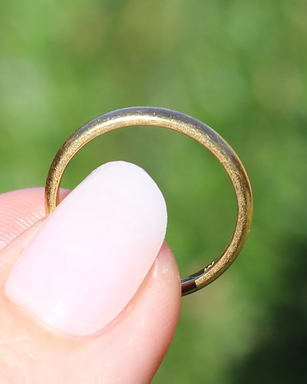 1928 Birmingham Made 22ct 3mm Wedder, 22ct Yellow Gold, size N1/2 or just over 6.75, 3.81g