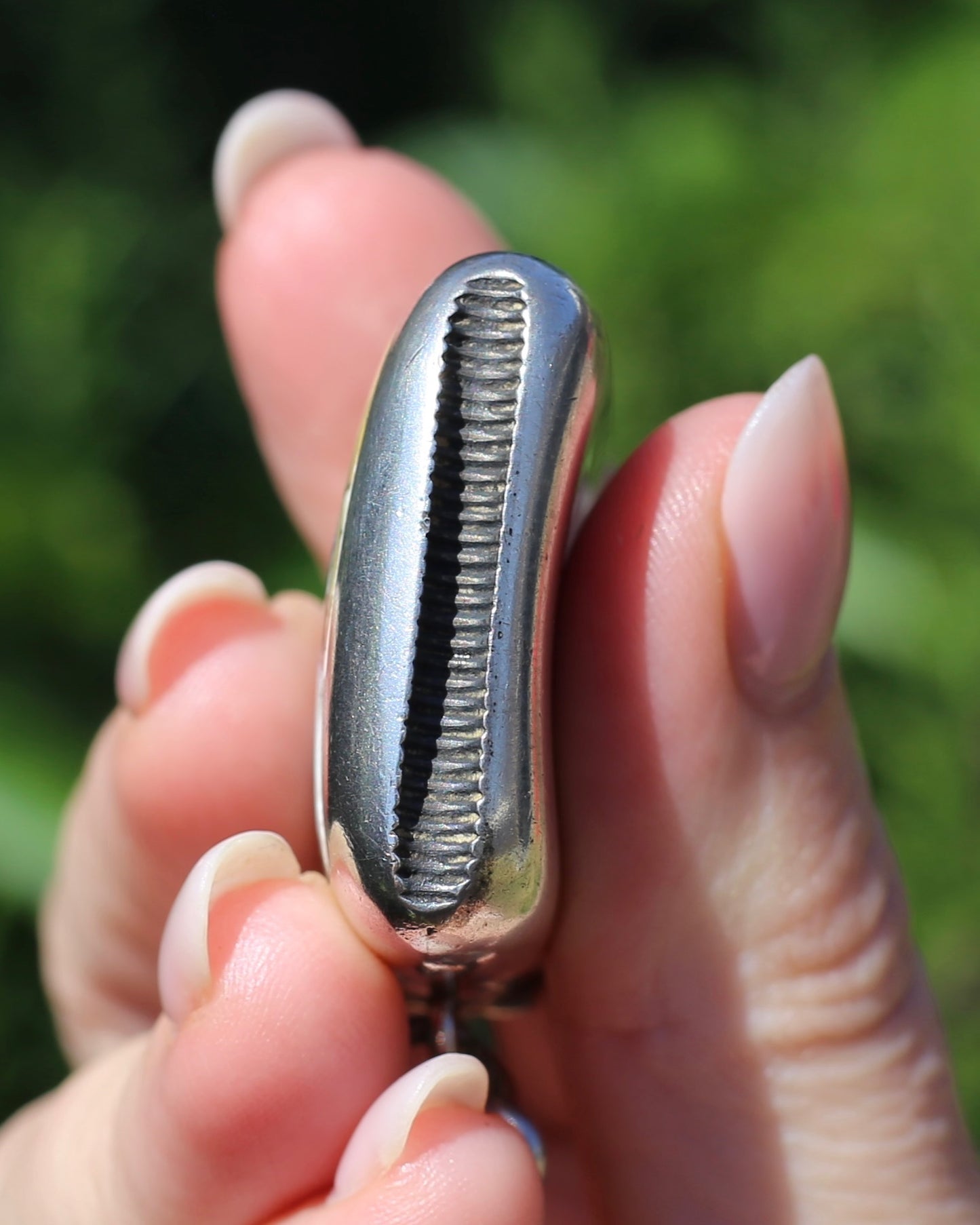 Antique 1896 Vesta Case featuring Enamel Sailor Girl, Sterling Silver, 39g