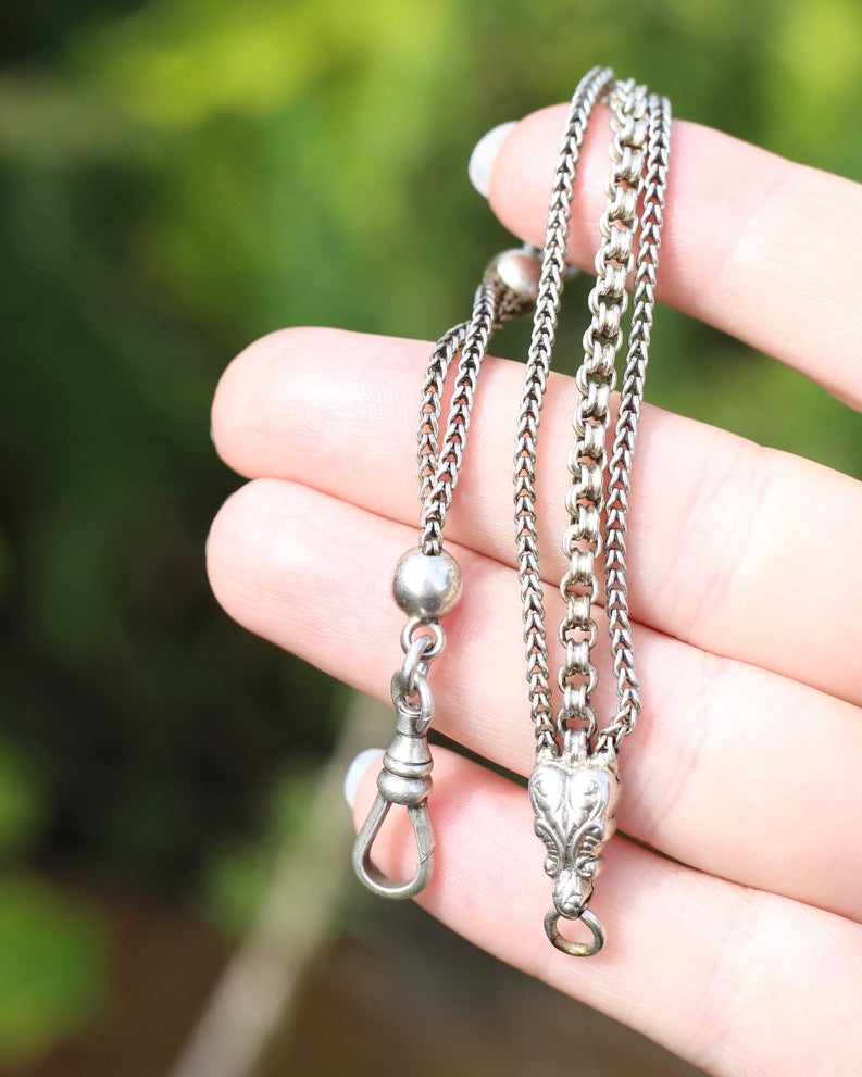 Vintique Albertina Bracelet or Extender with Swivel Albert Clasp, 18.5cm or 7.25 inches, 11.43g