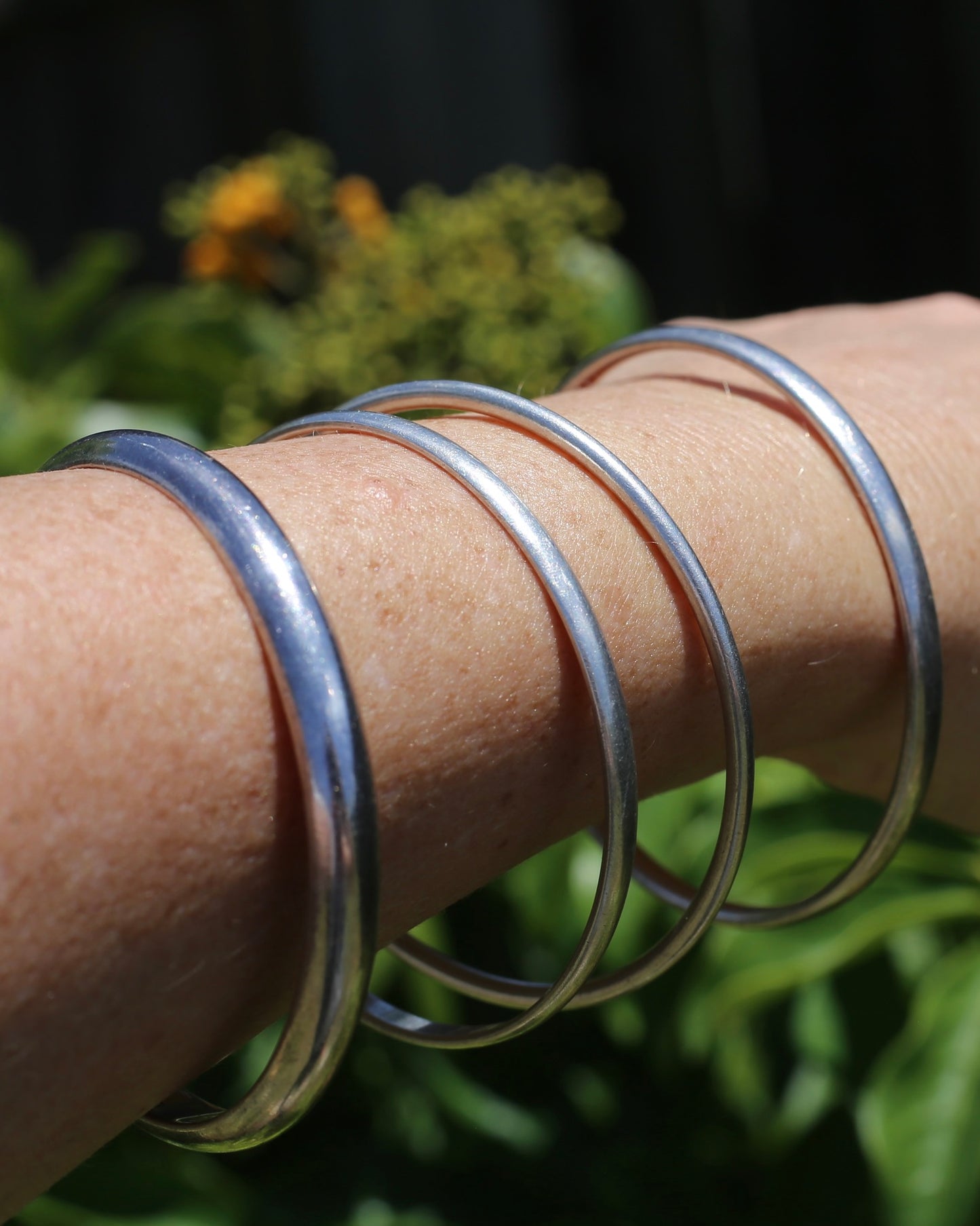 Silver Bangle Selection - priced individually, weights between 13 and 22g