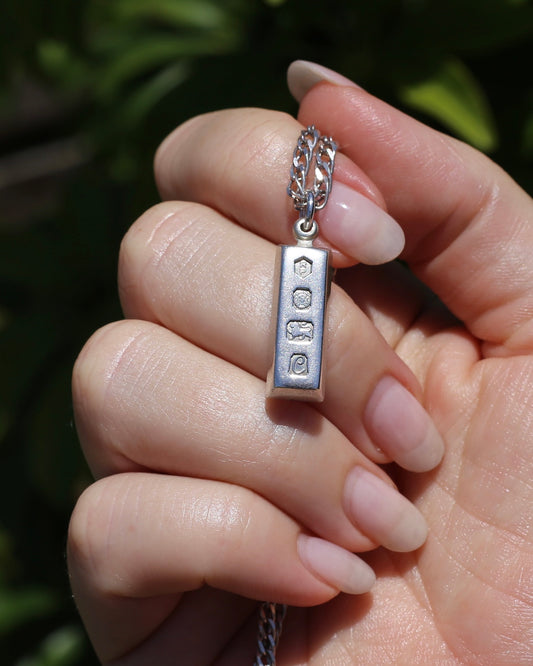 Vintage 1977 Sheffield Made Silver Ingot, 8.3g, Sterling Silver