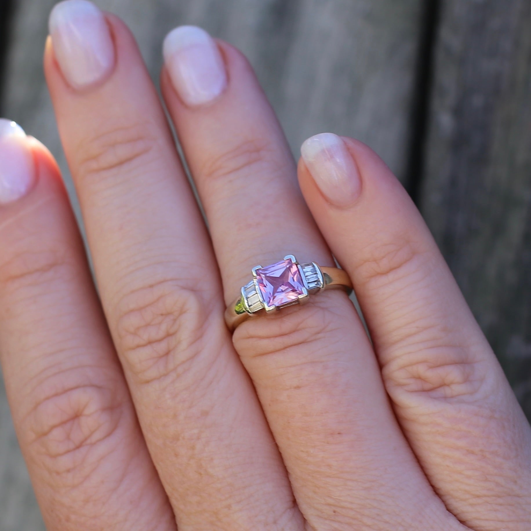 CUSTOM DORSEY PRINCESS CUT, LAB-GROWN DARK PINK SAPPHIRE RIVIÈRE NECKL –  Dorsey