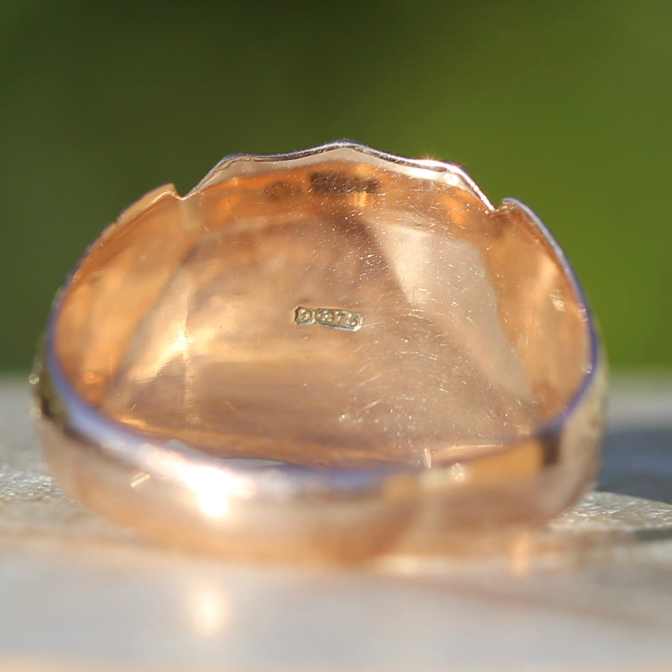 Antique Signet Ring, 9ct Gold, size Q or 8.25