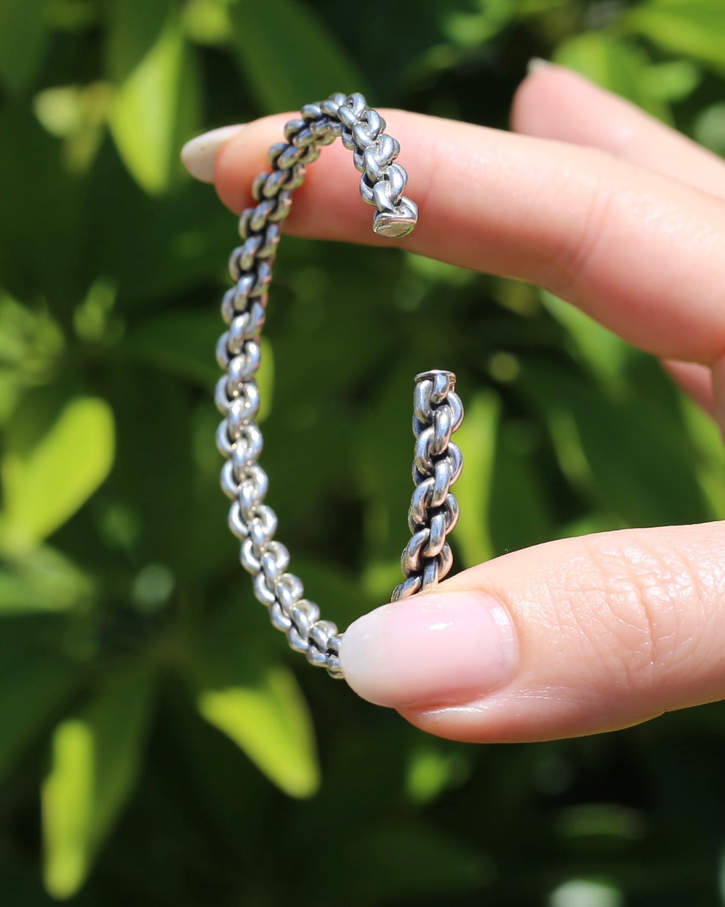 Chain Cuff, Sterling Silver, 21.1g
