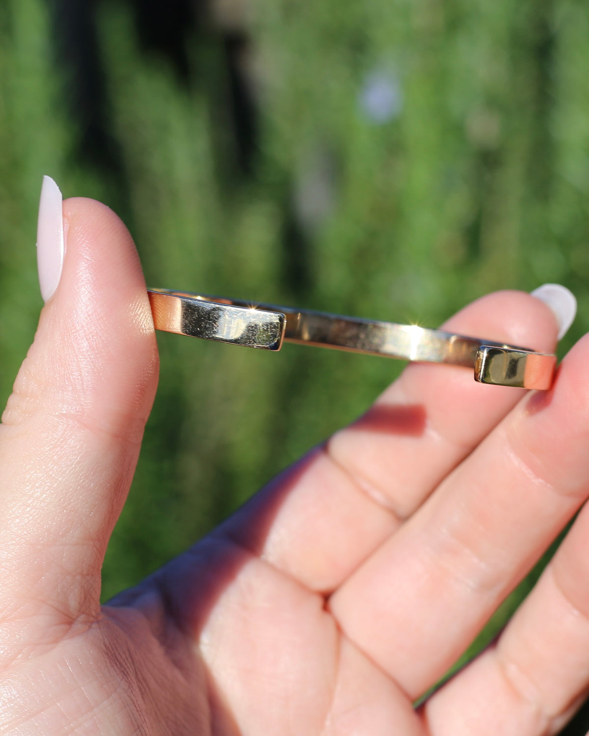 5.5mm Flat Profile Handmade Cuff, 9ct Yellow Gold, 16.2g