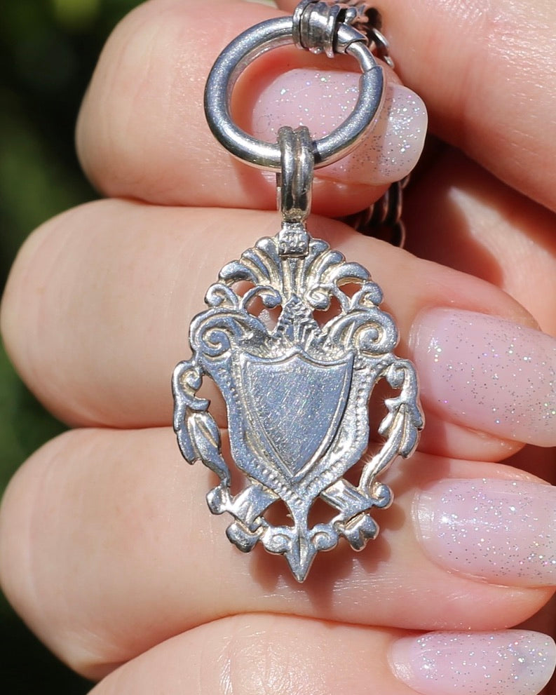 Vintage Silver Fob, Sterling Silver, 5.13g